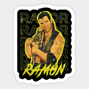 the bad guy yellow vintage 2 Sticker